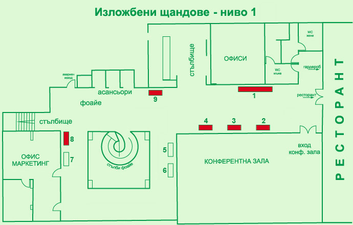 Изложбени щандове - ниво 1